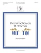 Proclamation on St. Thomas Handbell sheet music cover